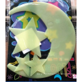 Glow stars and moons/Removable Wall Stickers glow in the dark for baby room decoration,romantic gifts suitable for all festivals